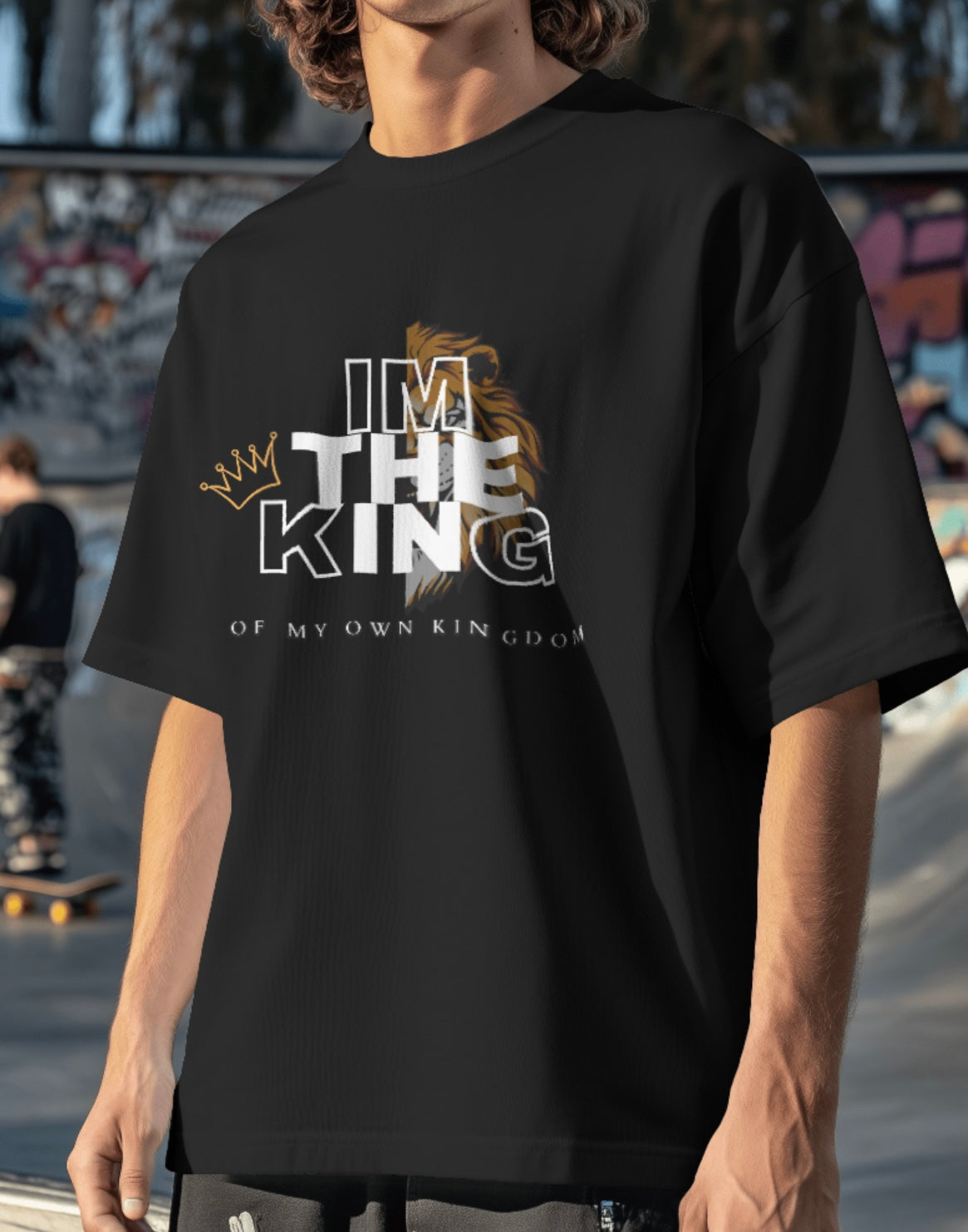 Crown & Katana: Rule with Power oversized t-shirt