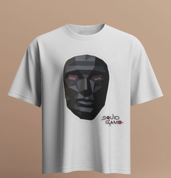 Rockz x Squid Game Mask Tee oversized T-shirt