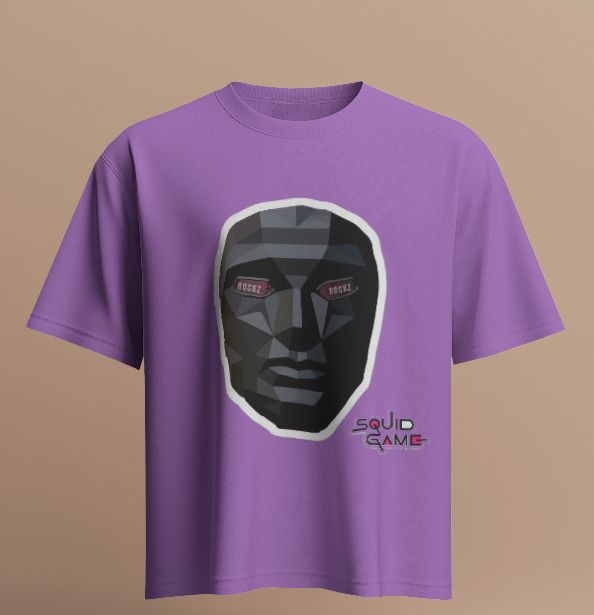 Rockz x Squid Game Mask Tee oversized T-shirt